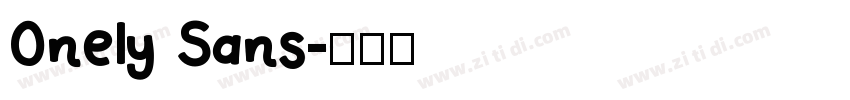 Onely Sans字体转换
